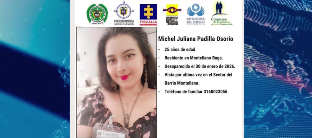 Buscan a joven de 25 años desaparecida en Buga desde el 30 de enero