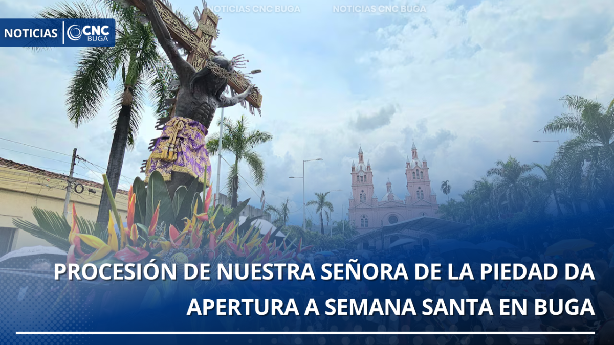 Procesión de Nuestra Señora de la Piedad da apertura a Semana Santa en Buga