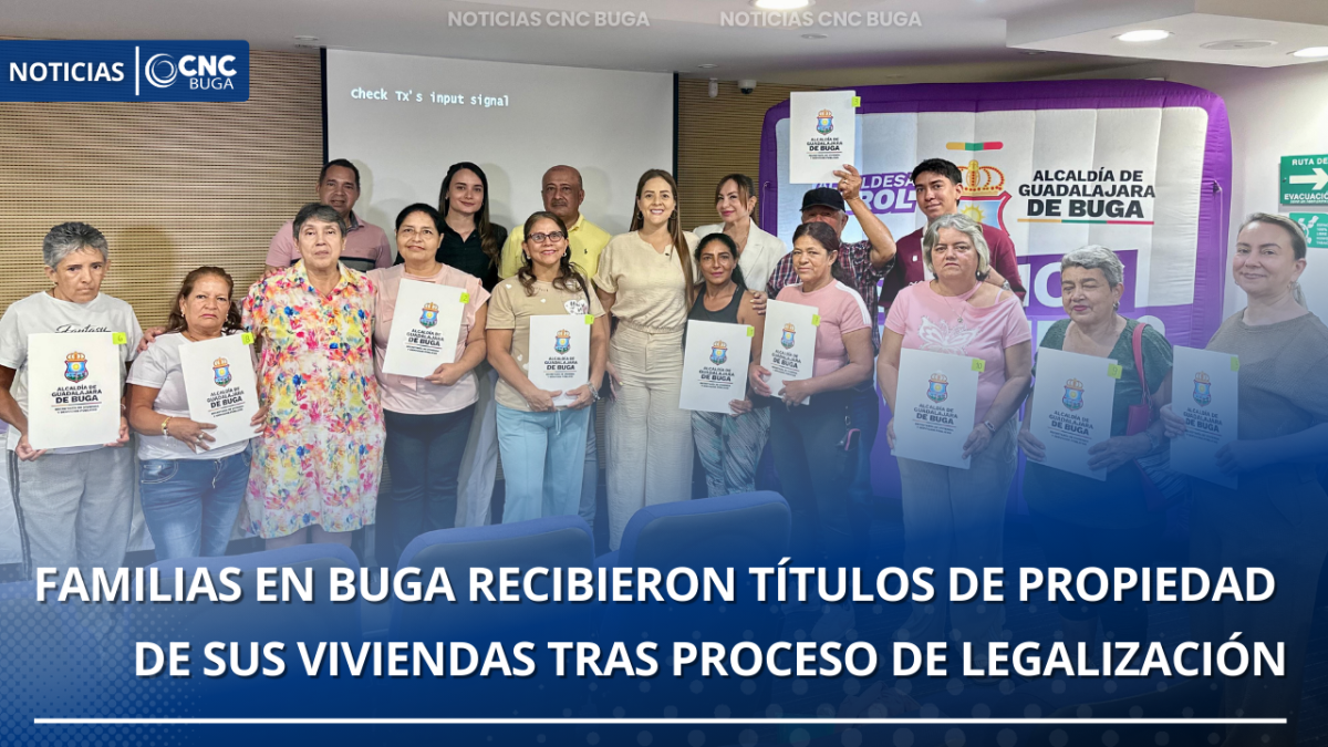 Once familias en Buga recibieron títulos de propiedad de sus viviendas tras proceso de legalización