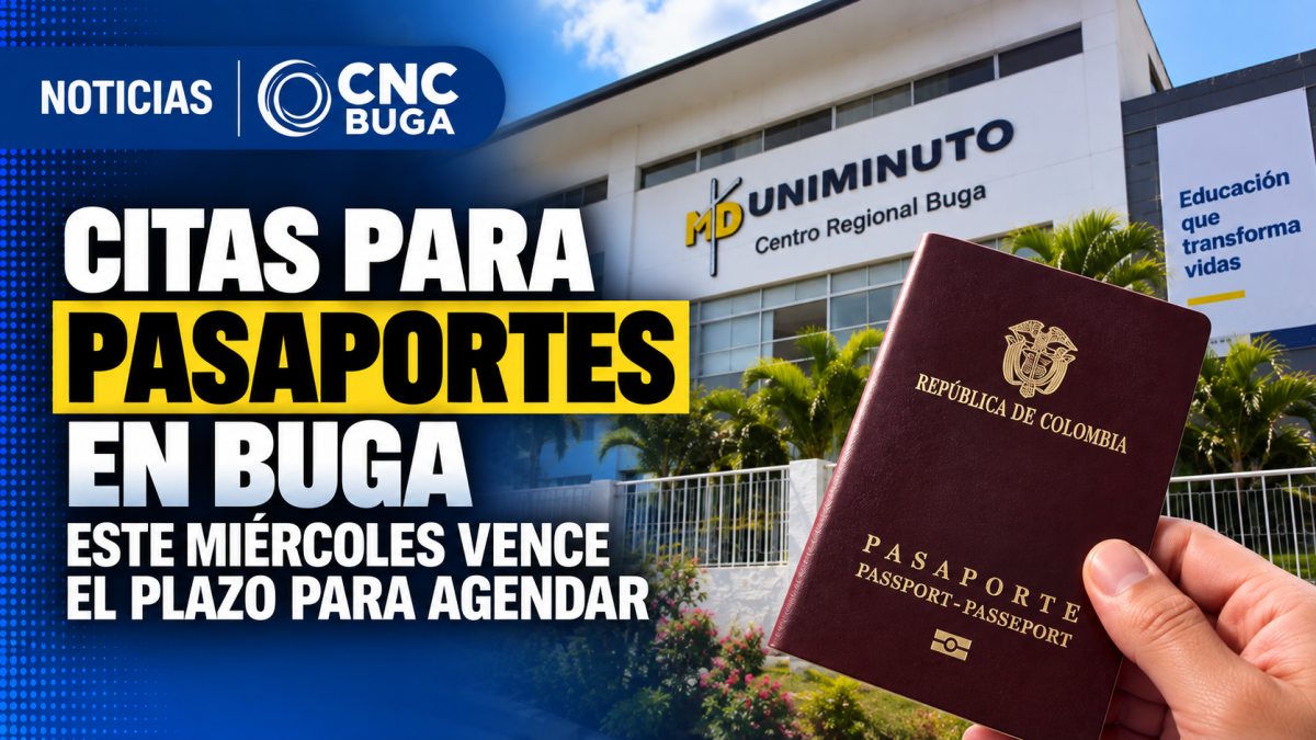 Último día para agendar cita para la jornada de pasaportes en Buga